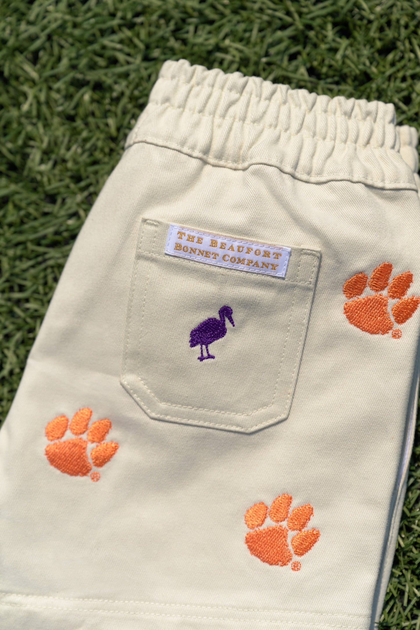 Beaufort Bonnet Clemson Critter Sheffield Shorts - Saratoga Stone