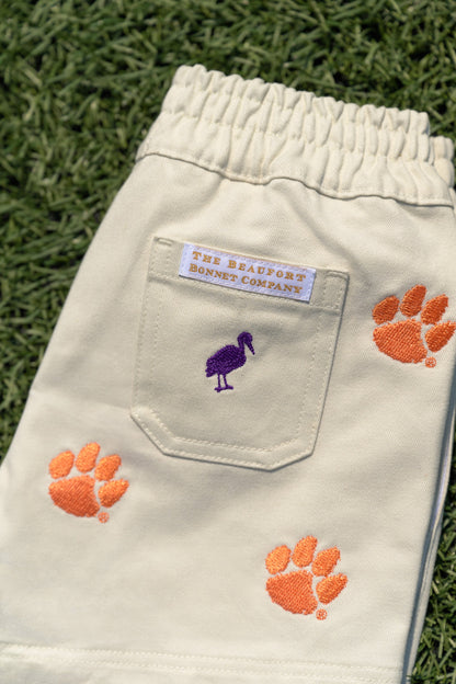 Beaufort Bonnet Clemson Critter Sheffield Shorts - Saratoga Stone