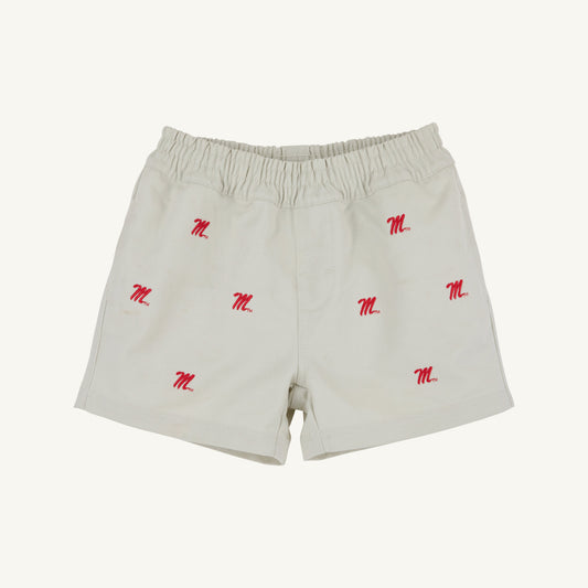 Beaufort Bonnet Ole Miss Critter Sheffield Shorts - Saratoga Stone