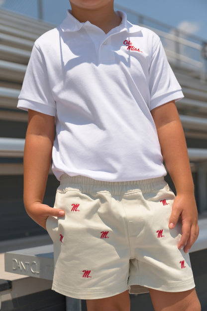 Beaufort Bonnet Ole Miss Critter Sheffield Shorts - Saratoga Stone