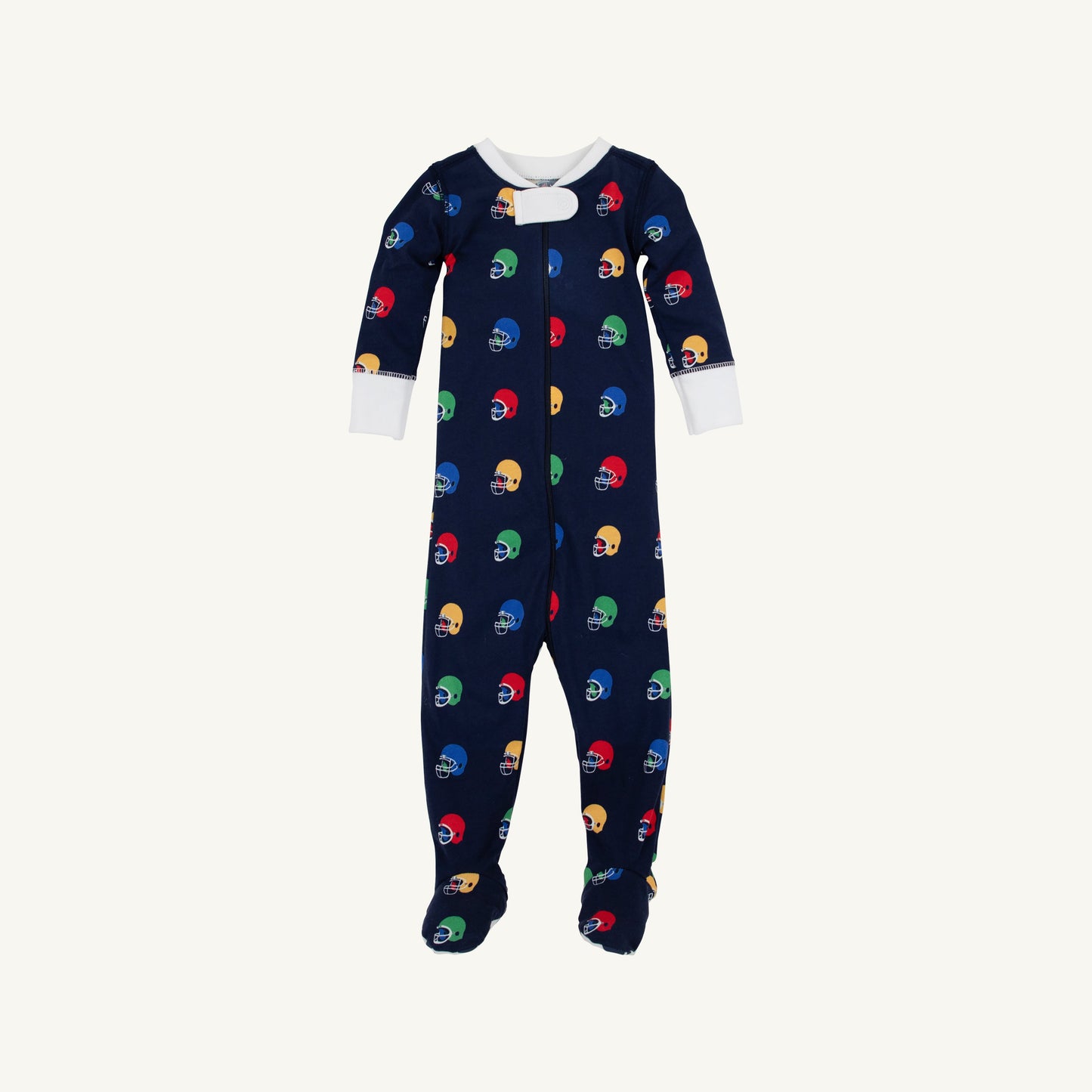Beaufort Bonnet Fallon Footie Pajamas - Hut! with Worth Avenue White