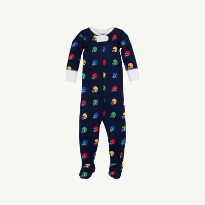 Beaufort Bonnet Fallon Footie Pajamas - Hut! with Worth Avenue White