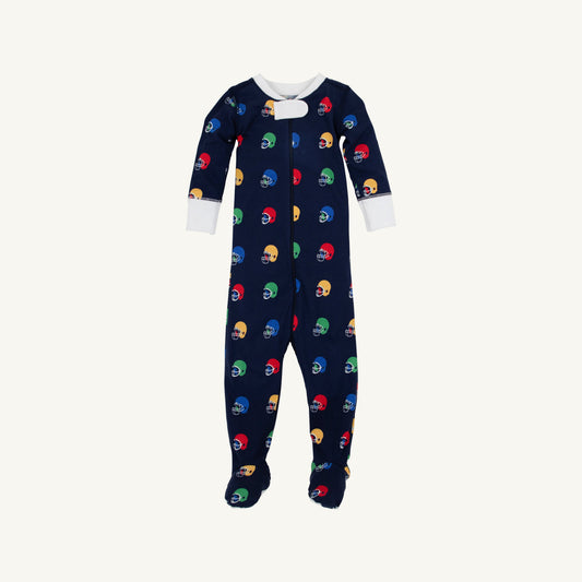 Beaufort Bonnet Fallon Footie Pajamas - Hut! with Worth Avenue White