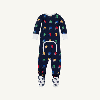 Beaufort Bonnet Fallon Footie Pajamas - Hut! with Worth Avenue White
