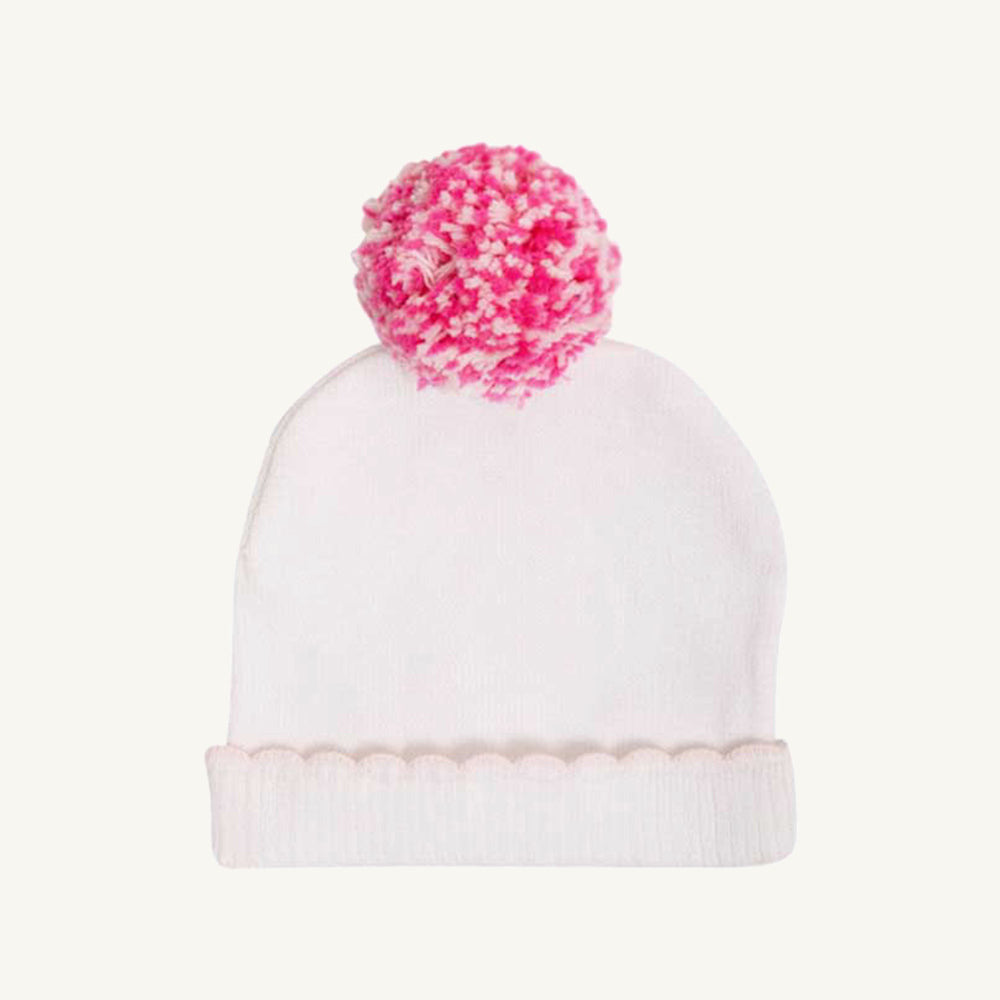 Beaufort Bonnet I'm Here Hat - Worth Avenue White with Palm Beach Pink