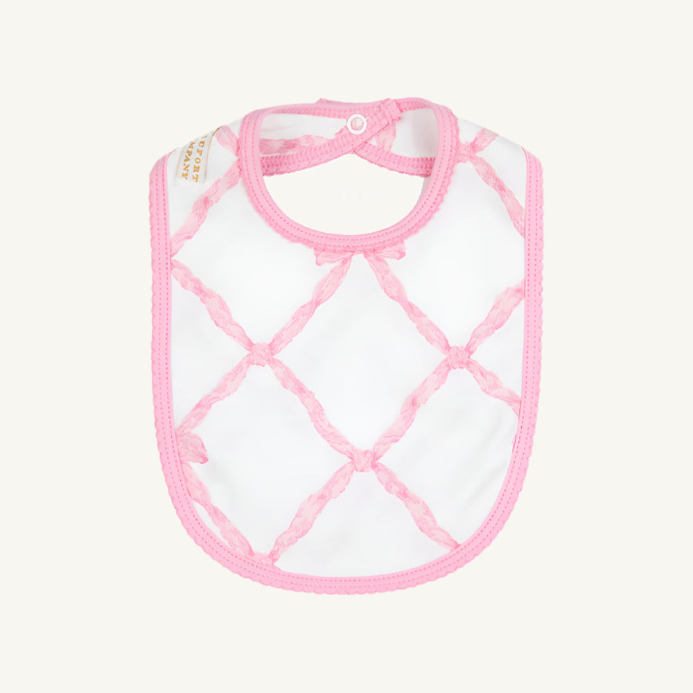 Beaufort Bonnet Bib - Belle Meade Bow & Pier Party Pink