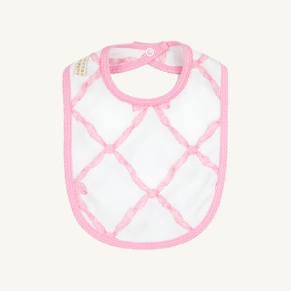 Beaufort Bonnet Bib - Belle Meade Bow & Pier Party Pink