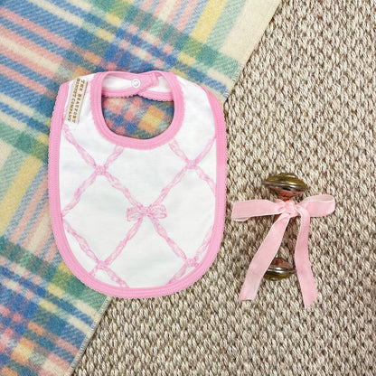 Beaufort Bonnet Bib - Belle Meade Bow & Pier Party Pink