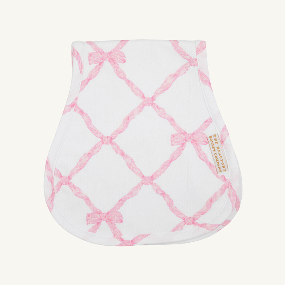 Beaufort Bonnet Burp Cloth - Belle Meade Bow