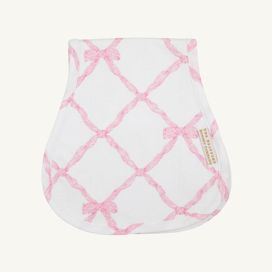Beaufort Bonnet Burp Cloth - Belle Meade Bow