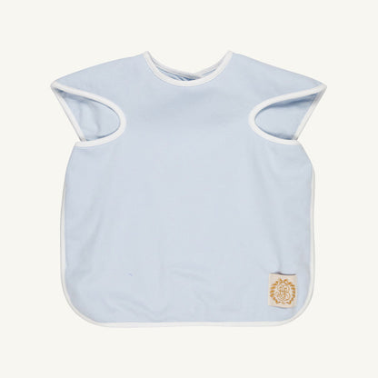 Beaufort Bonnet Big Bite Bib - Buckhead Blue with Worth Avenue White