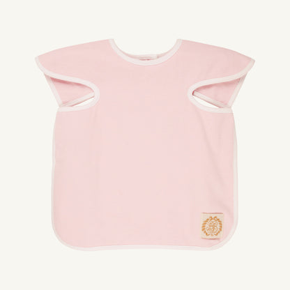 Beaufort Bonnet Big Bite Bib - Palm Beach Pink with Worth Avenue White