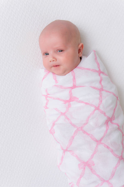Beaufort Bonnet Silent Night Swaddle - Belle Meade Bow