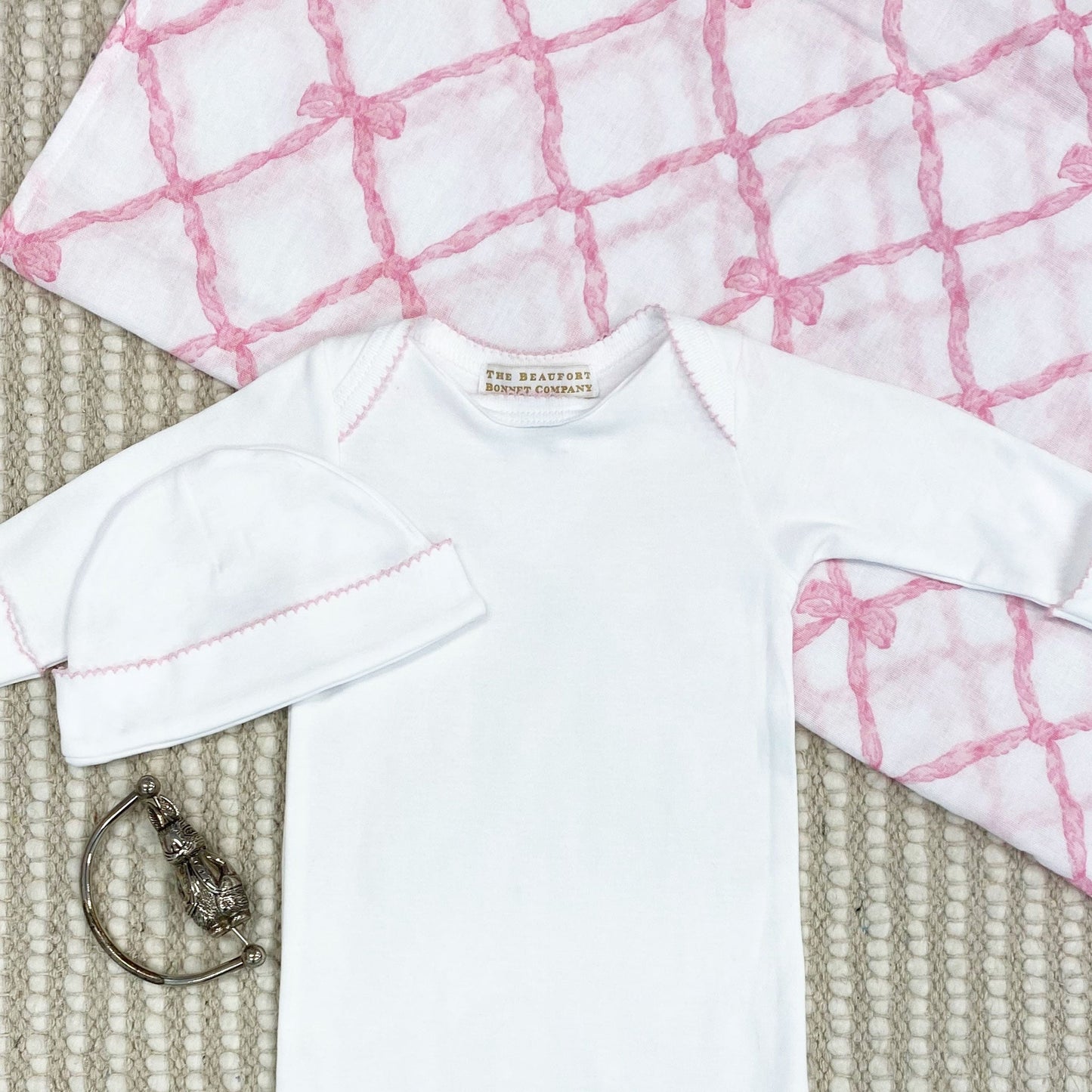 Beaufort Bonnet Silent Night Swaddle - Belle Meade Bow