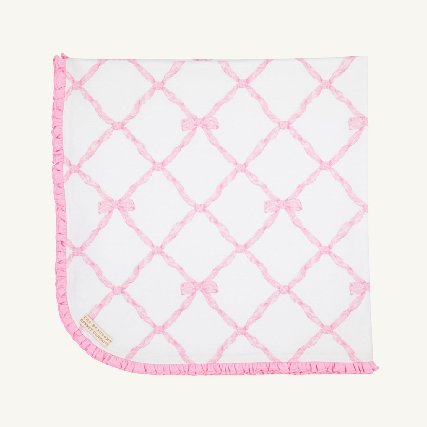 Beaufort Bonnet Baby Blanket - Belle Meade Bow & Pier Party Pink