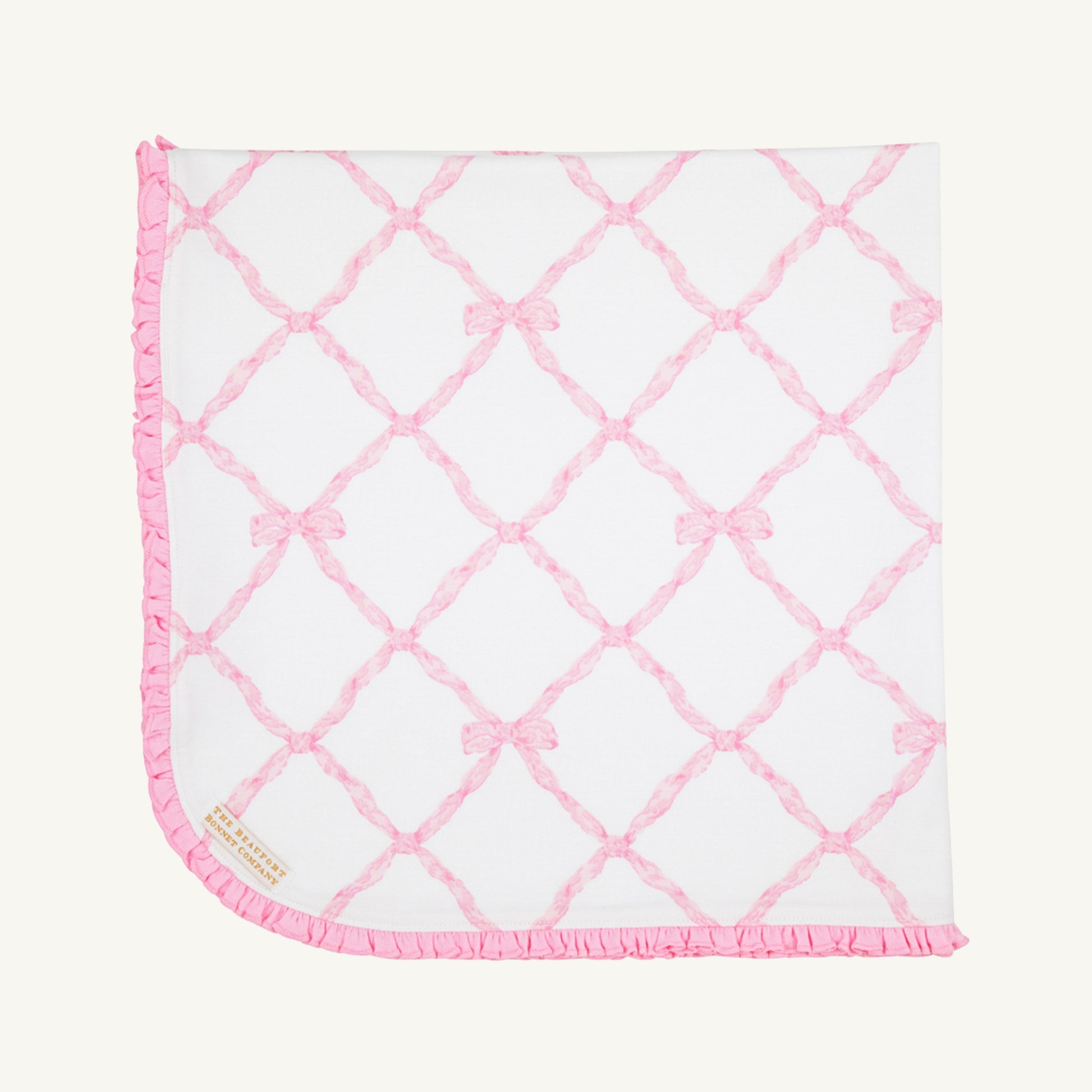Beaufort Bonnet Baby Blanket - Belle Meade Bow & Pier Party Pink
