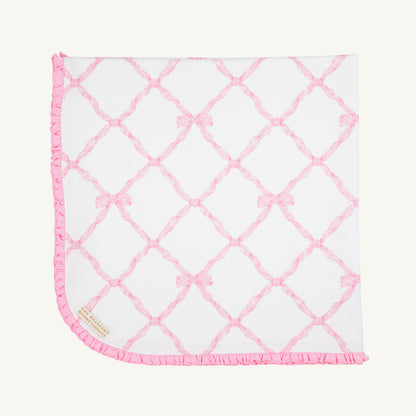 Beaufort Bonnet Baby Blanket - Belle Meade Bow & Pier Party Pink