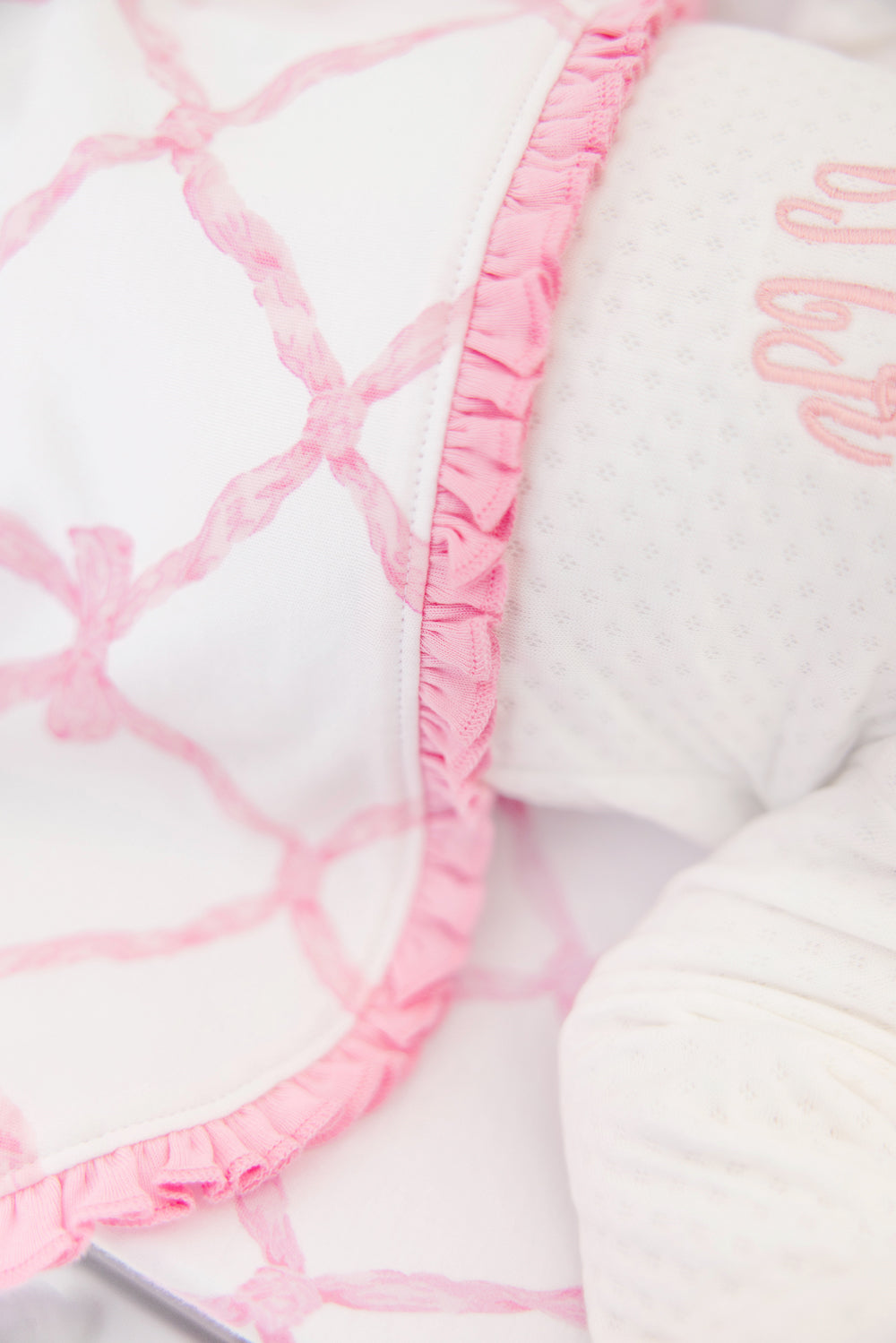 Beaufort Bonnet Baby Blanket - Belle Meade Bow & Pier Party Pink