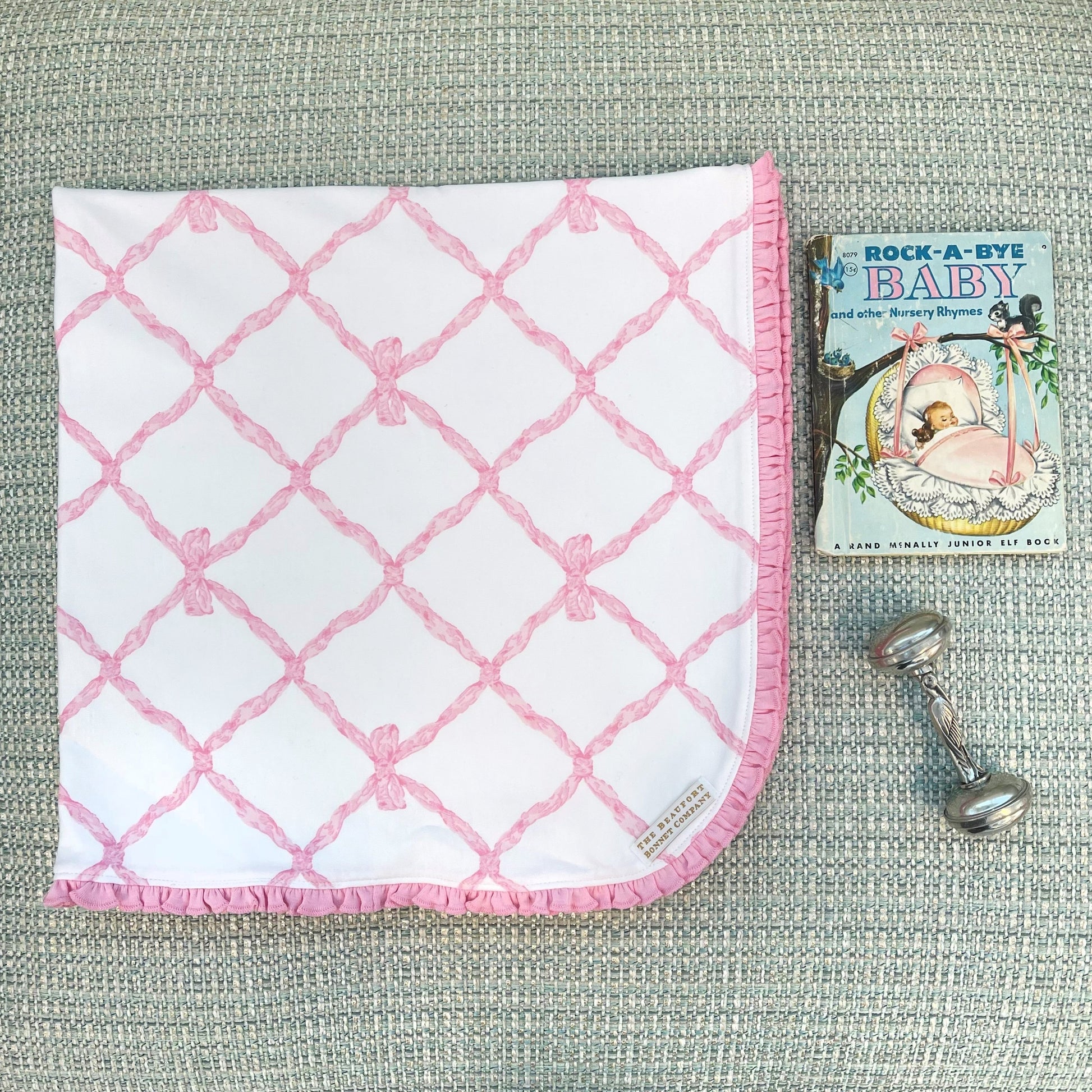 Beaufort Bonnet Baby Blanket - Belle Meade Bow & Pier Party Pink