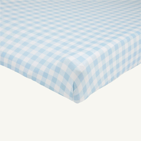 Beaufort Bonnet Cheeky Changing Pad Cover - Buckhead Blue Gingham