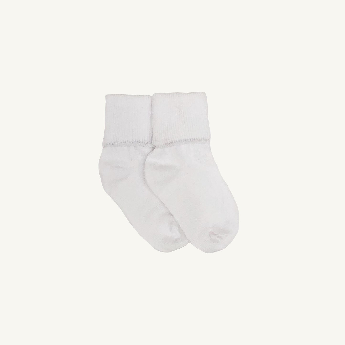 Beaufort Bonnet Jefferies Turn Cuff Socks - White