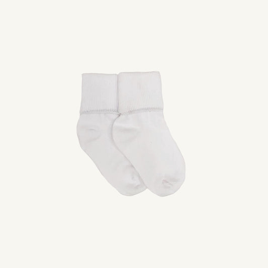 Beaufort Bonnet Jefferies Turn Cuff Socks - White