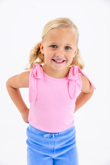Beaufort Bonnet Tay Tay Tie Tank - Hamptons Hot Pink