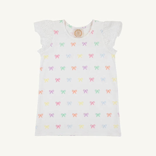 Beaufort Bonnet Ellen's Eyelet Top - Bitty Bows (Worth Avenue White)