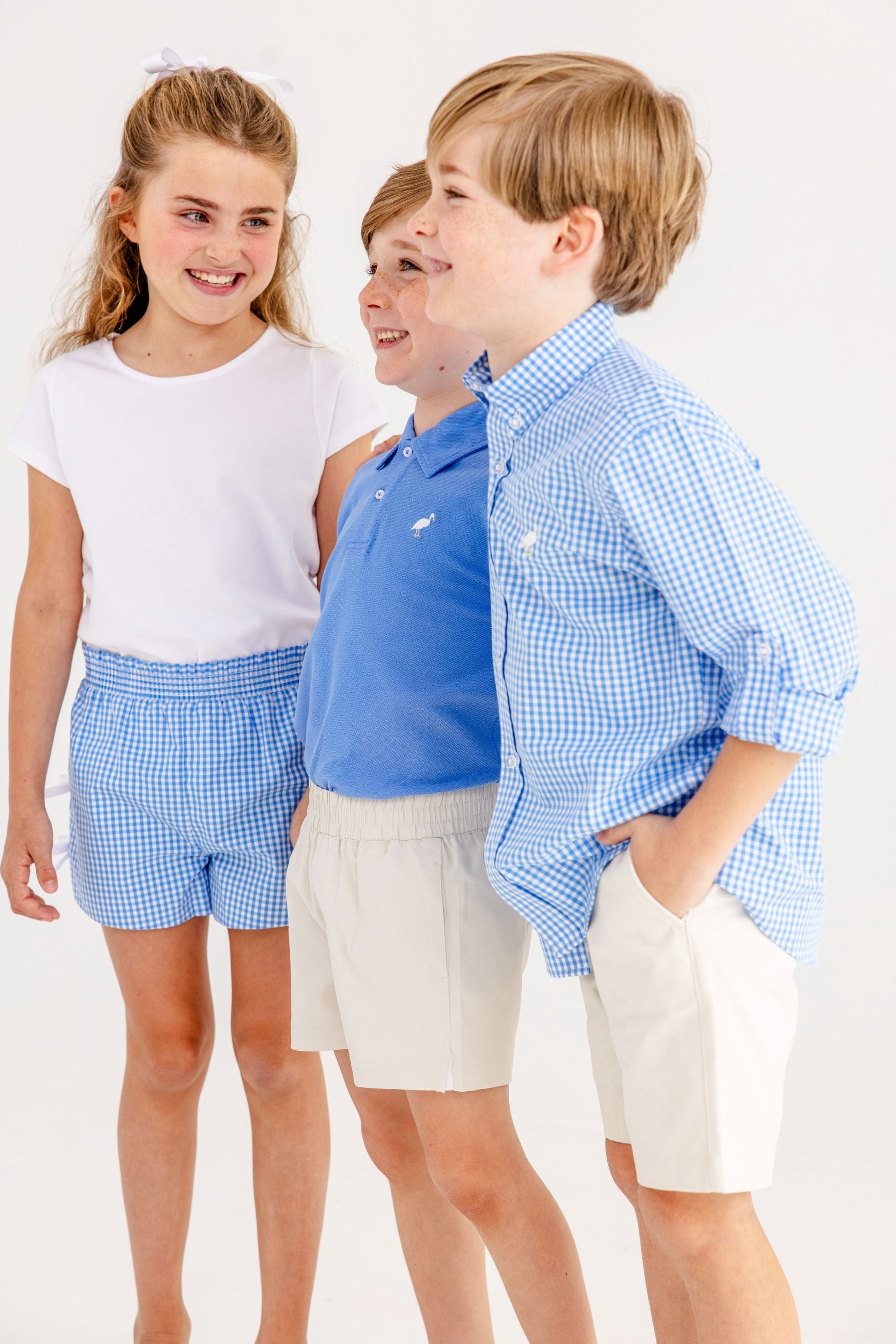 Beaufort Bonnet Cheryl Shorts - Sunrise Blvd. Blue Mini Gingham
