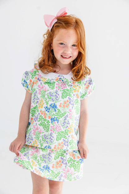 Beaufort Bonnet Searcy Skort - Gaston Street Garden & Worth Avenue White