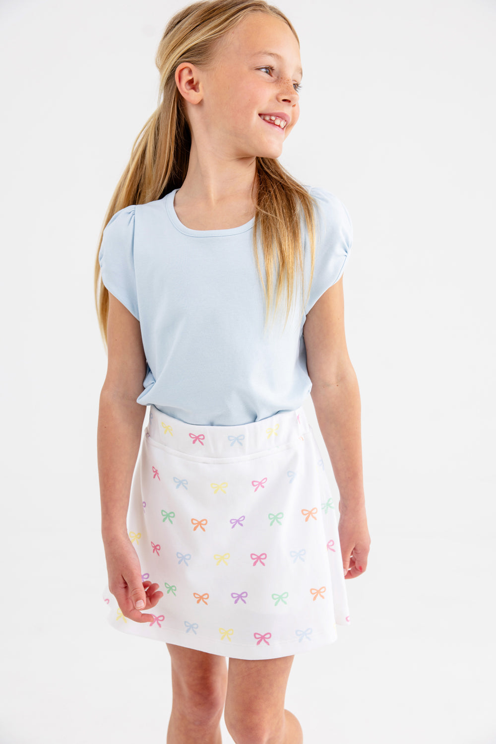Beaufort Bonnet Searcy Skort - Bitty Bows (Worth Avenue White)