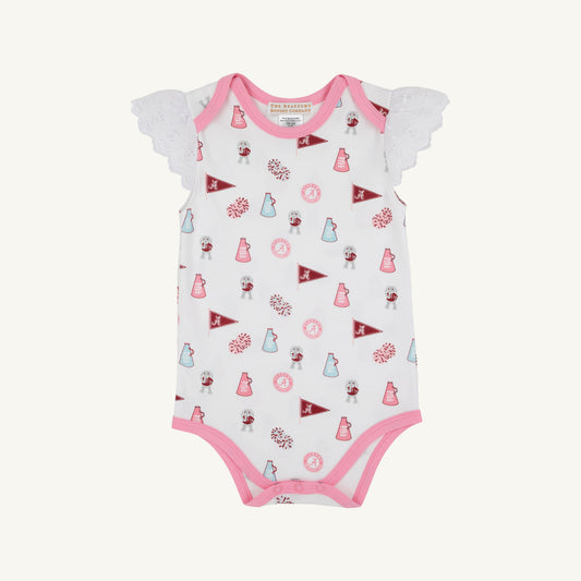 Beaufort Bonnet Alabama Wendy Onesie - Sweet Home Honey & Hamptons Hot Pink