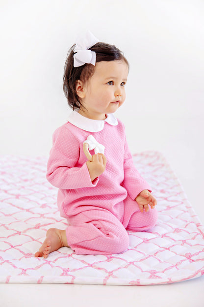 Beaufort Bonnet Poppy Dell Playsuit - Hamptons Hot Pink & Worth Avenue White