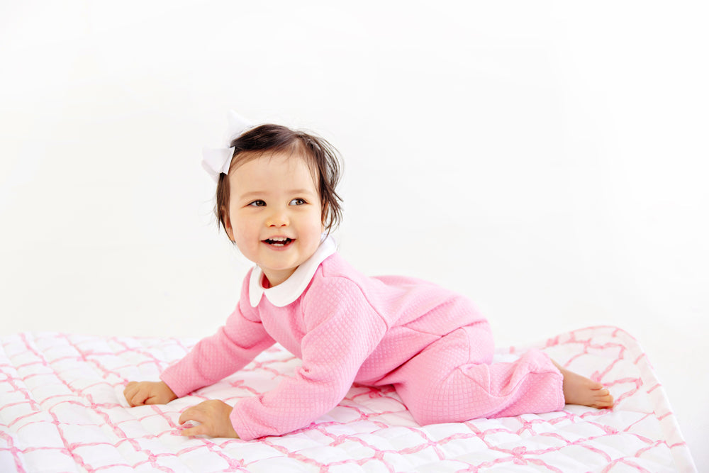 Beaufort Bonnet Poppy Dell Playsuit - Hamptons Hot Pink & Worth Avenue White