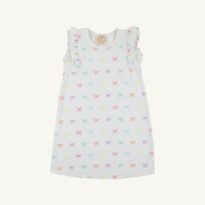 Beaufort Bonnet Ruehling Ruffle Dress - Bitty Bows (Worth Avenue White)