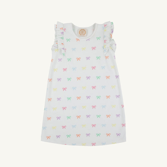 Beaufort Bonnet Ruehling Ruffle Dress - Bitty Bows (Worth Avenue White)