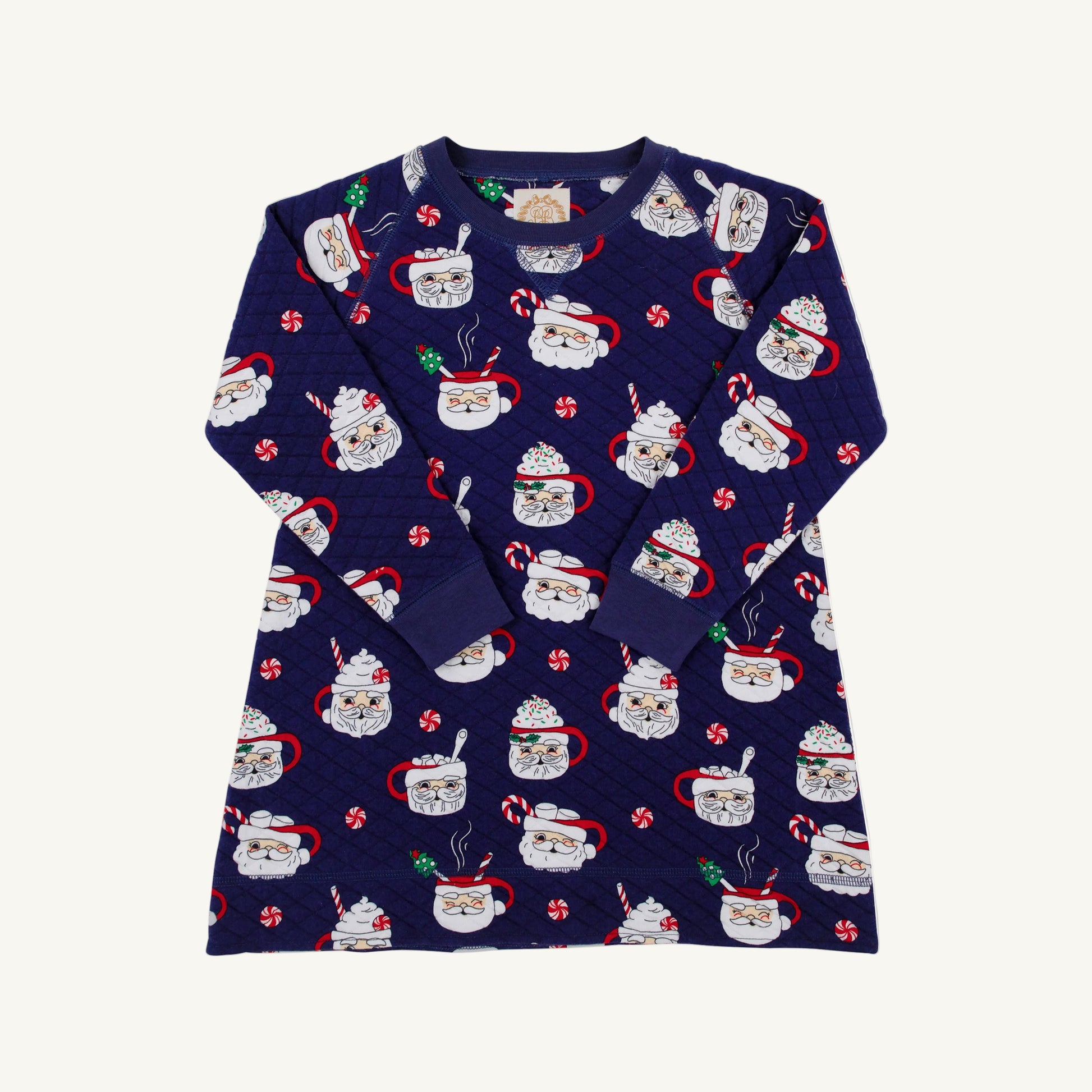 Beaufort Bonnet Cassidy Comfy Crewneck Dress - Keeping Spirits Bright (Navy)