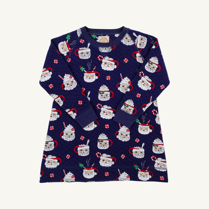 Beaufort Bonnet Cassidy Comfy Crewneck Dress - Keeping Spirits Bright (Navy)