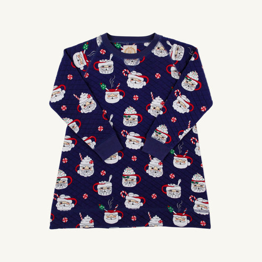 Beaufort Bonnet Cassidy Comfy Crewneck Dress - Keeping Spirits Bright (Navy)