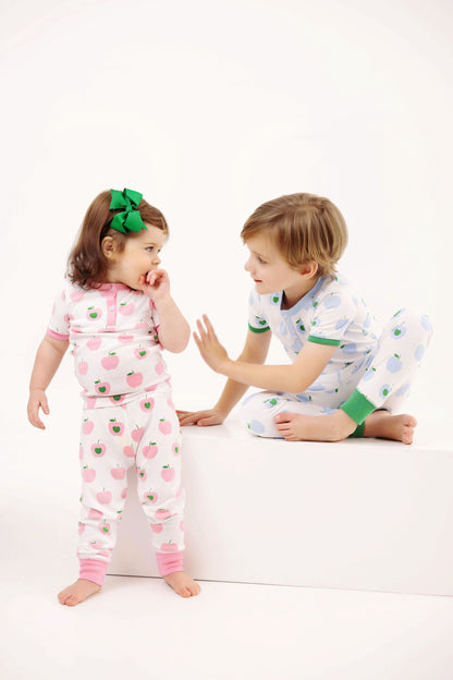 Beaufort Bonnet Sara Jane's Short Sleeve Set - Applecrest Orchard (Pink)