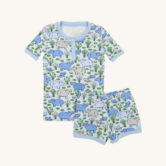 Beaufort Bonnet Sutton's Short Sleeve Short Set - Bal Harbour Hippo (Beale S