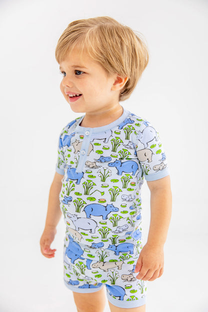 Beaufort Bonnet Sutton's Short Sleeve Short Set - Bal Harbour Hippo (Beale S