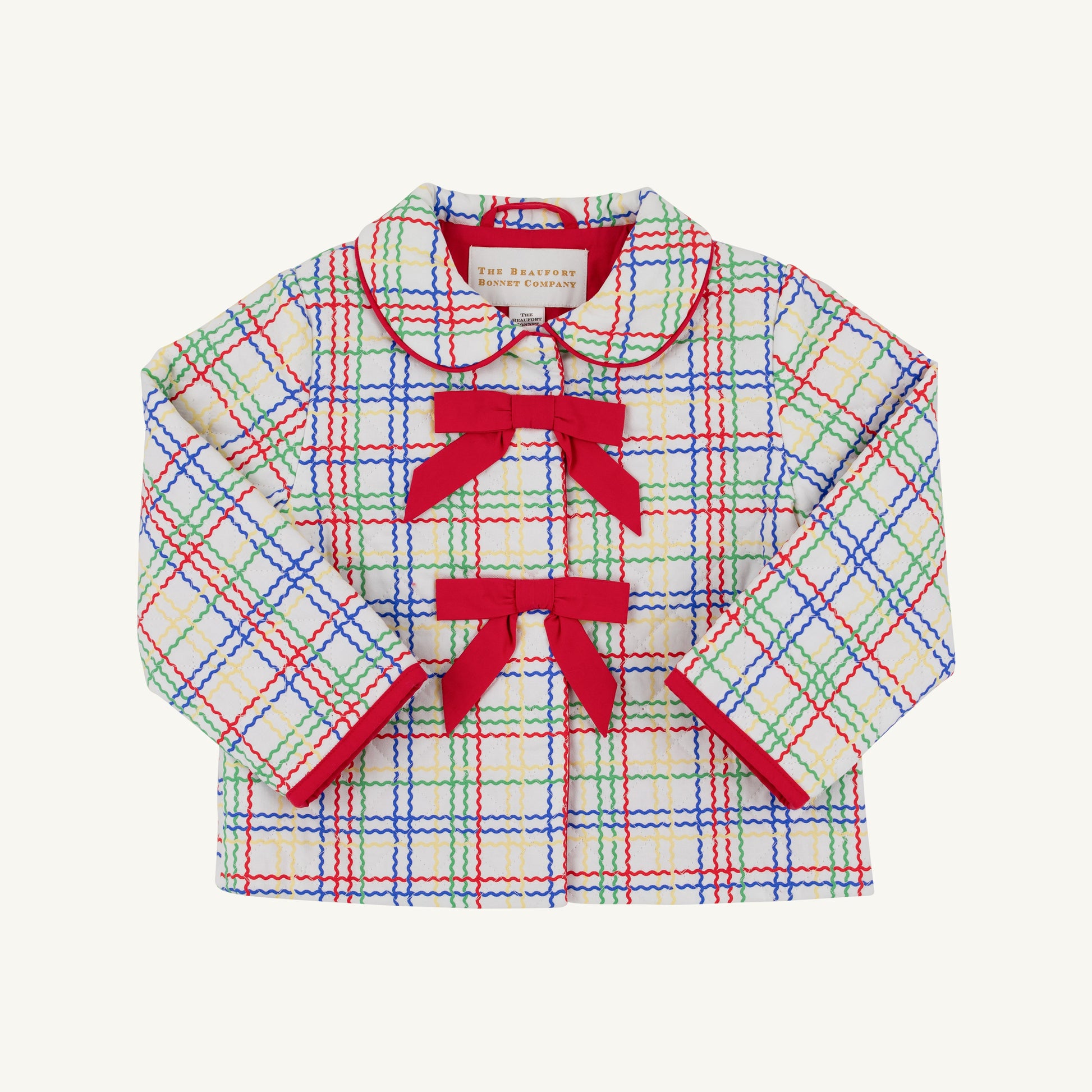 Beaufort Bonnet Julie Anne Jacket - Wellington Windowpane with Richmond Red