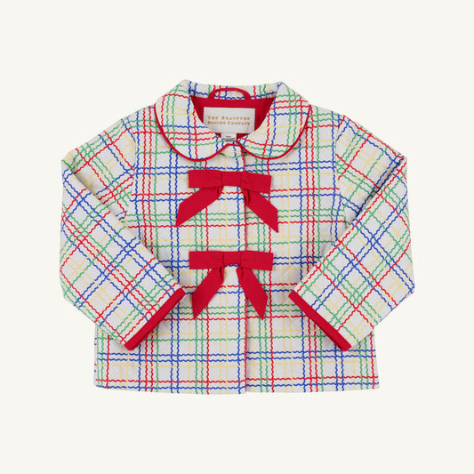 Beaufort Bonnet Julie Anne Jacket - Wellington Windowpane with Richmond Red