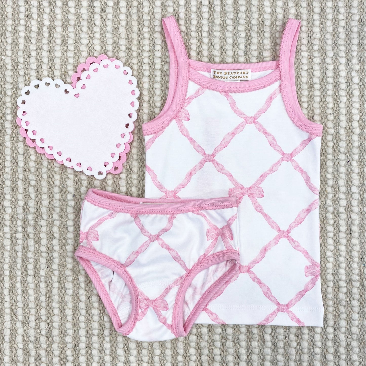 Beaufort Bonnet Pippy's Underpinnings - Belle Meade Bow with Pier Party Pink