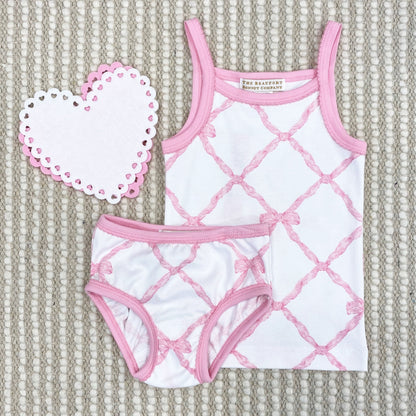 Beaufort Bonnet Pippy's Underpinnings - Belle Meade Bow with Pier Party Pink
