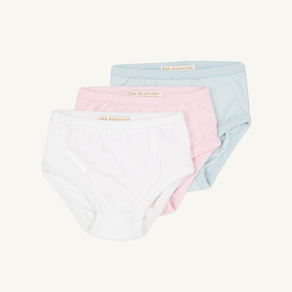 Beaufort Bonnet Pippy's Underpinnings Set - Palm Beach Pink, Worth Avenue White, & Buc