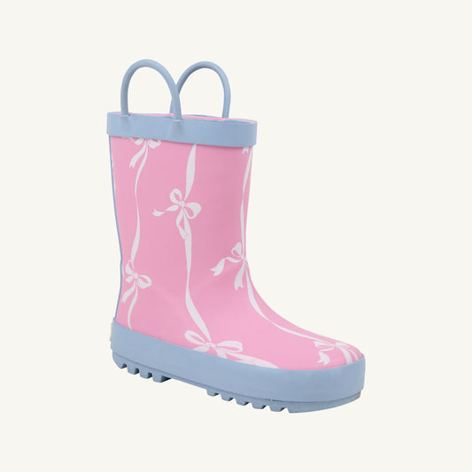 Beaufort Bonnet Buckets of Rain Boots - Bell Court Bows (Hamptons Hot Pink)