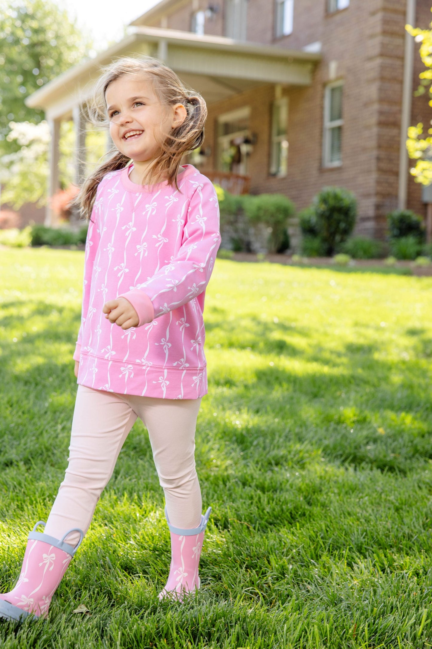 Beaufort Bonnet Buckets of Rain Boots - Bell Court Bows (Hamptons Hot Pink)