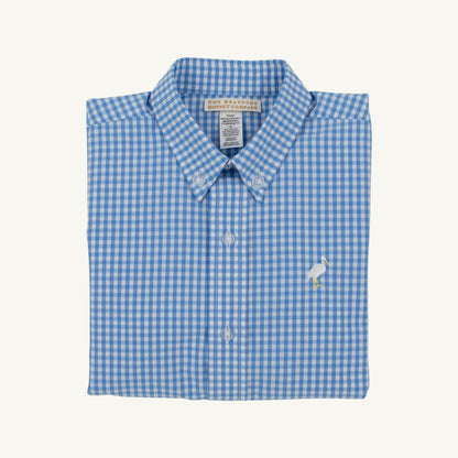 Beaufort Bonnet Dean's List Dress Shirt - Sunrise Blvd Blue Mini Gingham